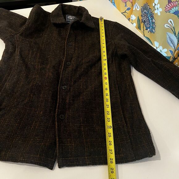 Grayers Clothiers Men's Sz S Wool Blend Sport Coat In Heather Charcoal Brown - Picture 10 of 10